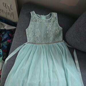 Mint green/teal dress